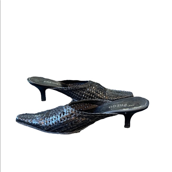 PREGO Black pointy toe mules Size 5 - Picture 3 of 9